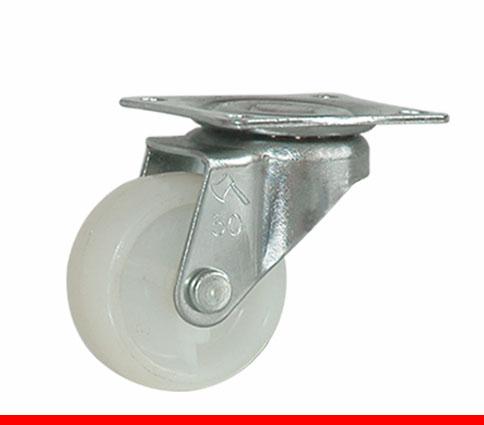 Càng bánh xe đế trắng không khóa